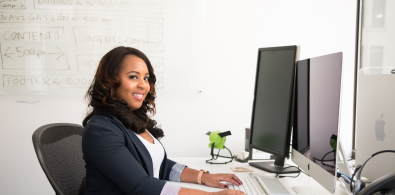 black receptionist